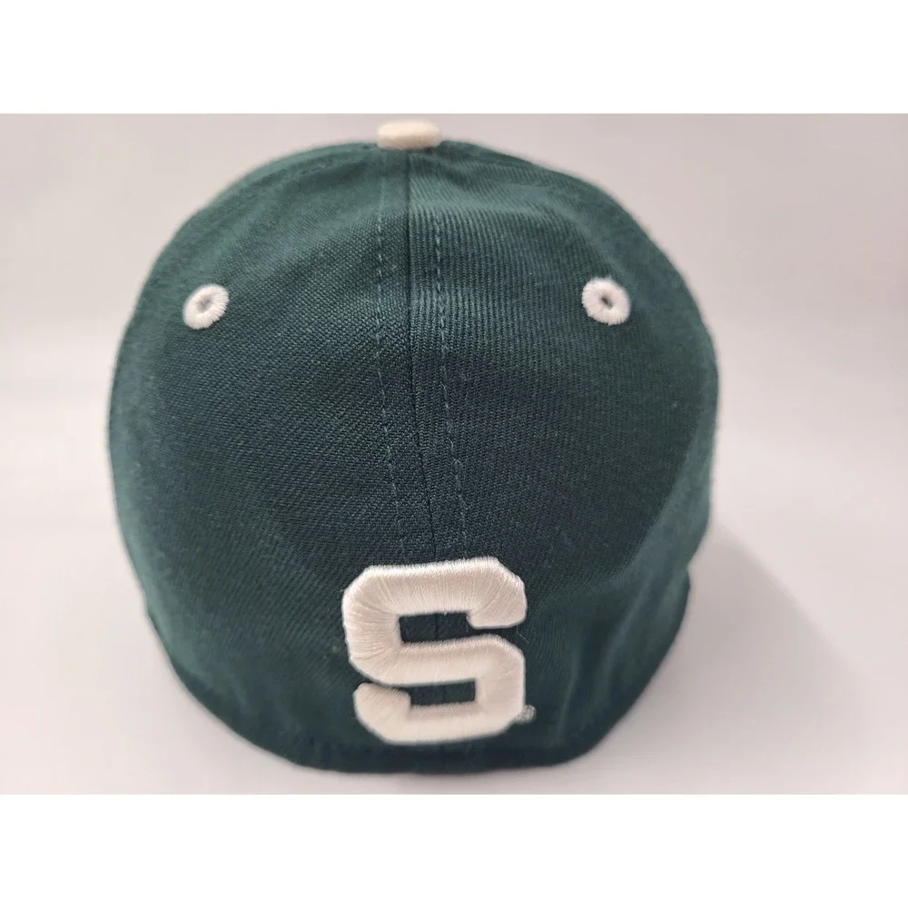 Michigan State University Spartans New Era Fitted 6 3/4 Hat Cap Wool‎ Blend NCAA